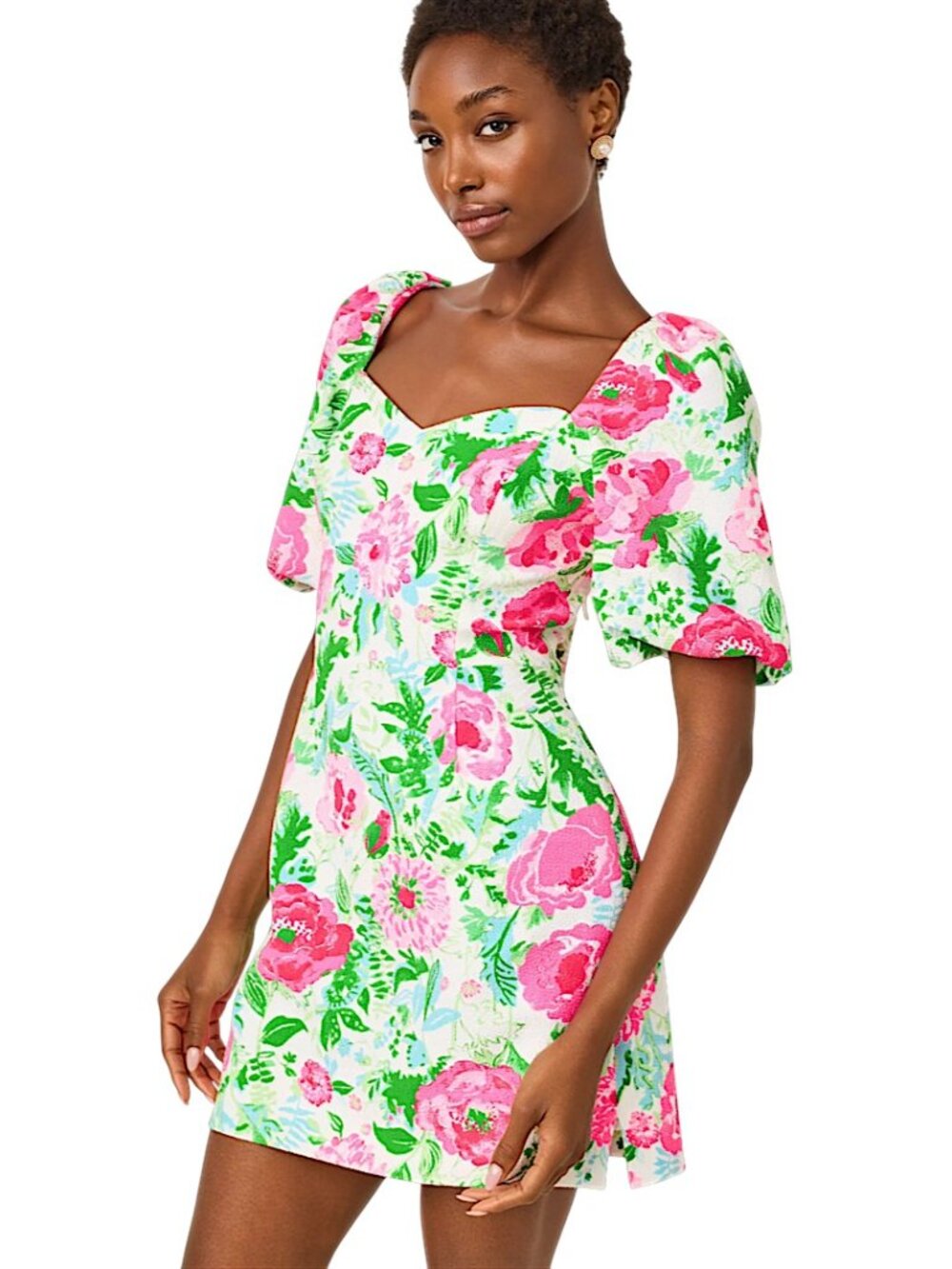 Lilly Pulitzer Justina Skirted Romper in Multi/Poppy Party NWT - Size 6 - Picture 1 of 8